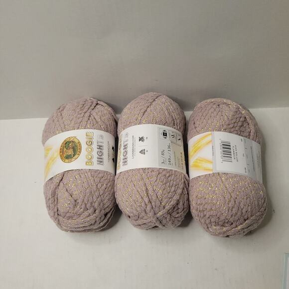 3 Skeins Lion Brand Boogie Nights Discontinued Bulky Weight Yarn in High Roller - Picture 1 of 3